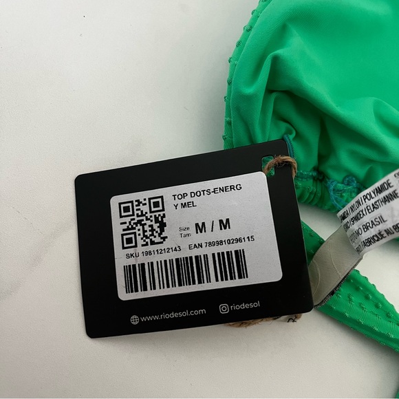 New RIO DE SOL Brazilian Top Dots-Energy Mel Bikini Top Medium - Picture 7 of 7